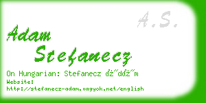 adam stefanecz business card